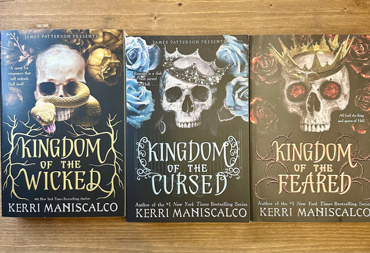 Kingdom of The Wicked, Cursed, and Feared - Kerri Maniscalco -Paperback - Pre-Loved - Set (3)